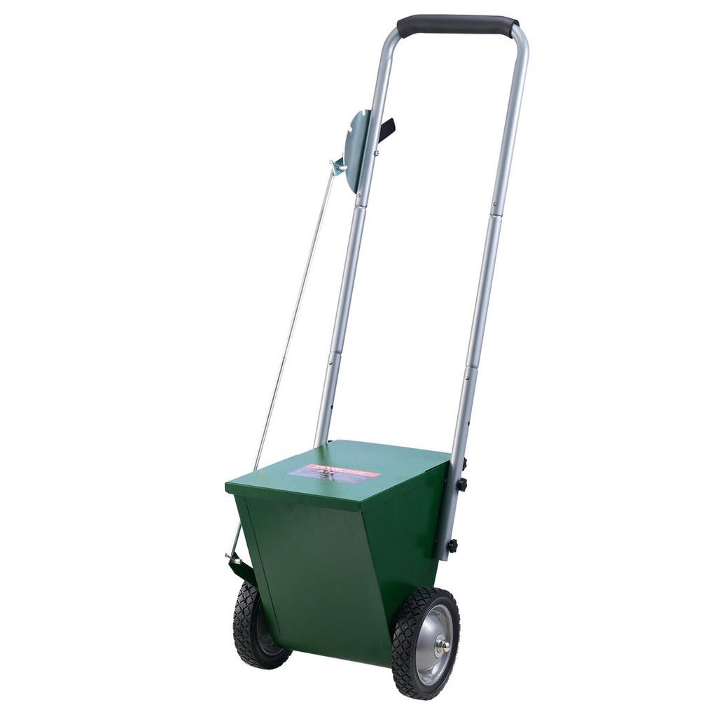 Dry Line Marker 2-Wheel 2 or 4 In Lines Heavy Duty Steel Chalker 25 Lbs