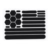 Black reflective stickers motorcycle riding helmet reflective stickers Self-Adhesive Reflective Tape nighttime safety stickers