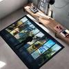 Tactical Game Design Rug for Gamers Non-slip Rug Suitable for Living Room and Bedroom Sofas.