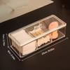 1pc Cosmetics Storage Box, Minimalist Clear 3 Grids Cosmetics Container For Home, For  Bathroom Collection, Bedroom Collection,
