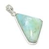 Chrysoprase Gemstone Handmade 925 Steling Silver Jewelry Pendant 1.97" SU-9631