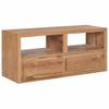 TV Stand 90x30x40 Cm Solid Teak Wood