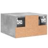 Wall Mounted Nightstand Concrete Gray 35 x 35 x 20 cm