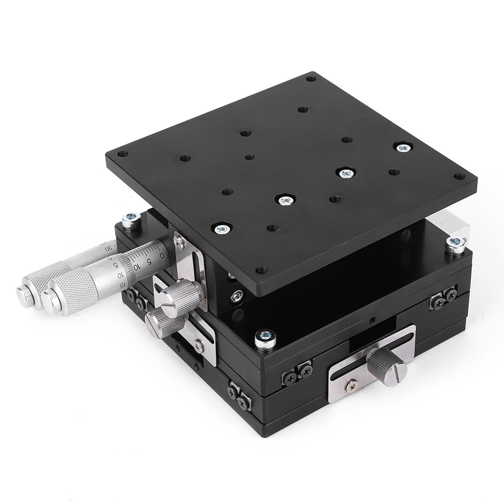 LD90 LM XYZ 3 Axes Trimming Platform Manual Linear Stage Tuning Sliding Table 90 x 90mm