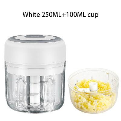 Electric Garlic Chopper Usb Charging Ginger Masher Machine Mini 100/250ml Sturdy Durable Chili Vegetable Crusher Kitchen Tool