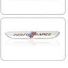 BBKY7 1Pcs Metal Performance Car Side Fender Rear Trunk Emblem Badge Sticker Decals for BMW M 1 3 4 5 6 7 Car Decorations Stlying