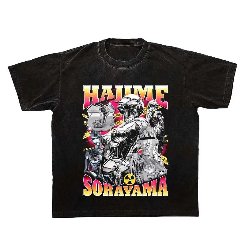 

Летние мужские футболки в стиле рок, хип-хоп, потертые мужские футболки с забавным принтом робота, винтажная футболка в стиле Харадзюку в стиле панк, хлопковые модные футболки, топы