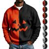 Men's Halloween Printed Long Sleeve Sweatshirt