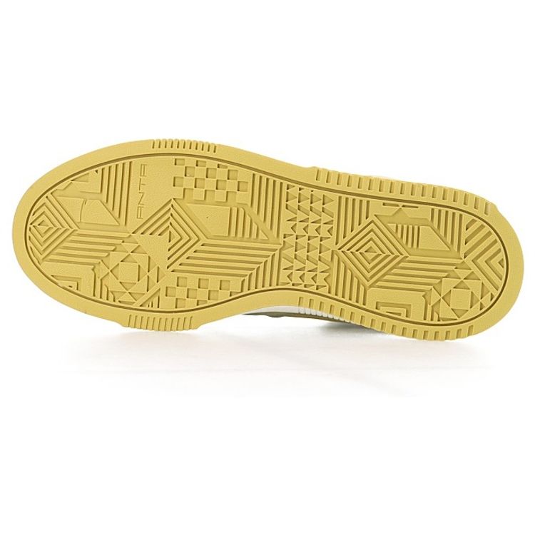 Anta Толстая подошва высокие кроссовки для скейтбординга мужские кроссовки бежево-серые — фото 5