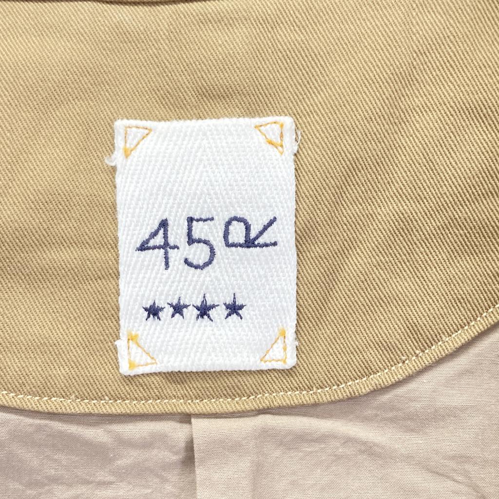 45R 8012012 Beige Rice Chino 908 Coat coat Not written beigeUsed