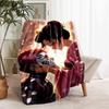 Demon Slayer Akaza printed throw blanket—lightweight,soft,warm;versatile blanket for all seasons—perfect as &air-conditioning throw,nap blanket