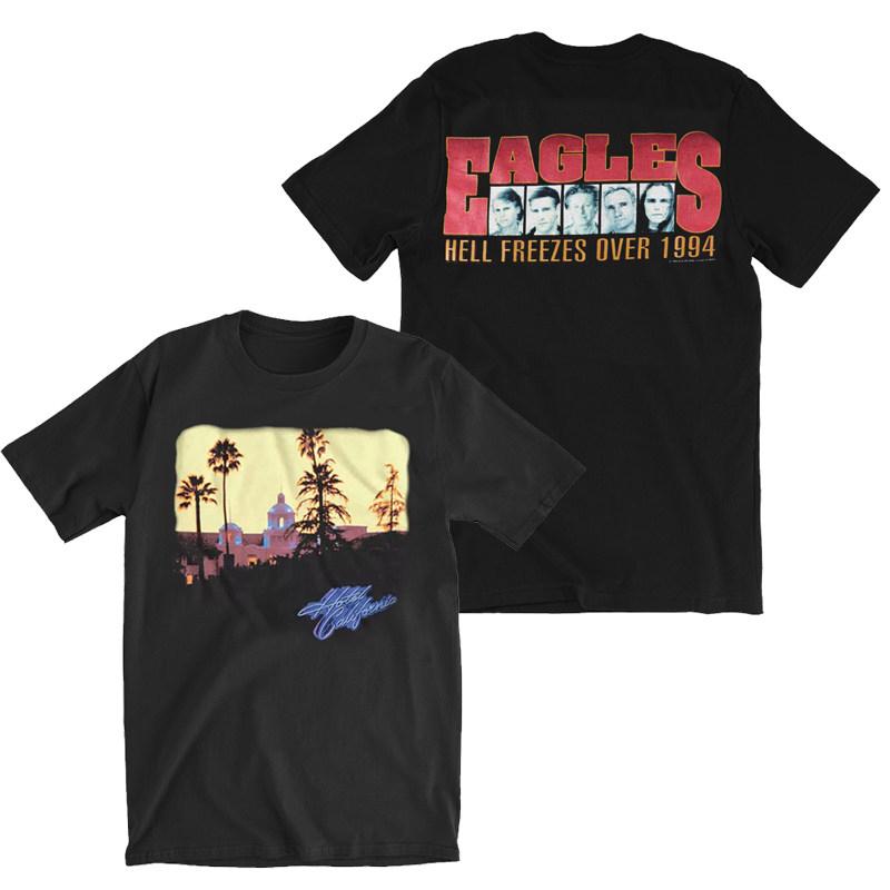 New 1994 Eagles Hotel California California Hotel Commemorative Vintage Mens TShirt