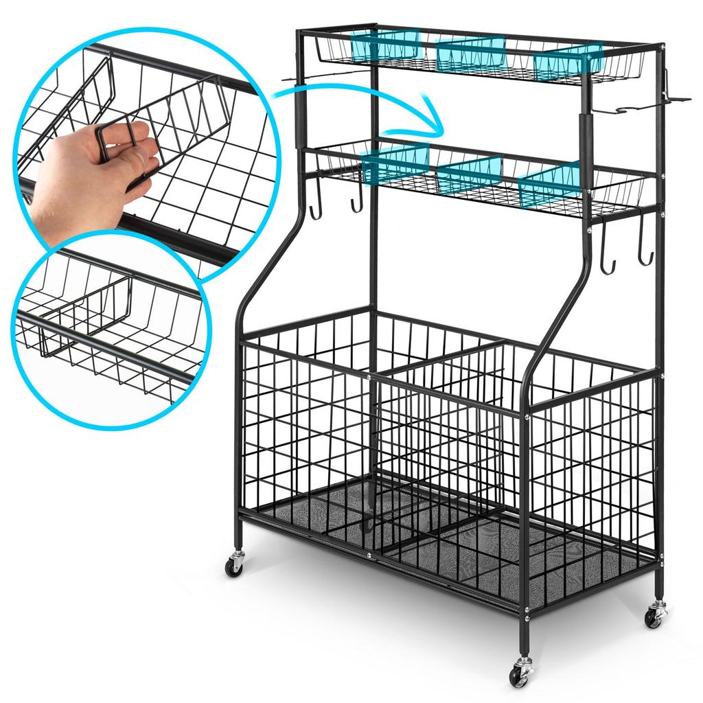 Humberg Hm-780 Shelf With Basket On Wheels
