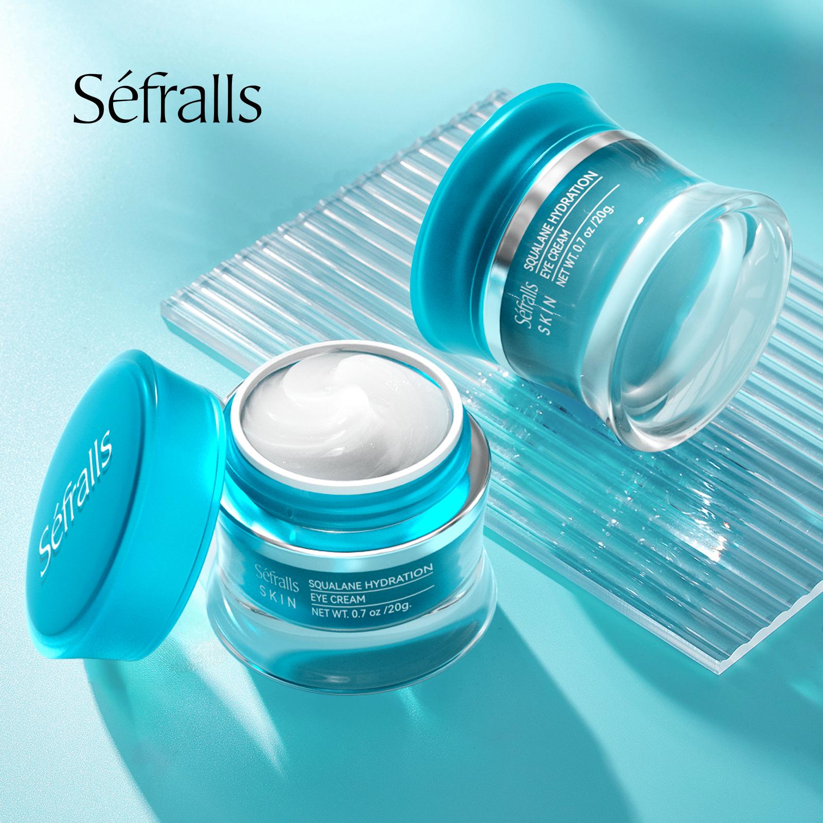 

Крем для кожи вокруг глаз Séfralls Plant Squalane Hydration Eye Cream 20 г Увлажняющий и увлажняющий крем для кожи вокруг глаз с растительным скваланом белый