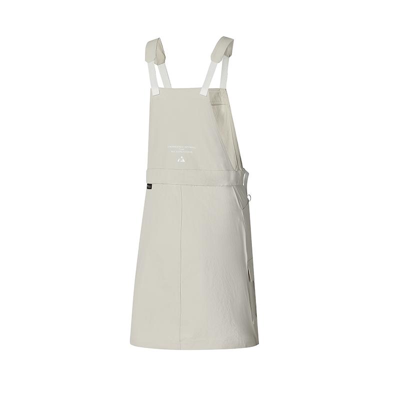 FILA Explore Series Outdoor Sports Casual Work Woven Suspender Dress Women dresses Milky-Beige A11W527303F-BG