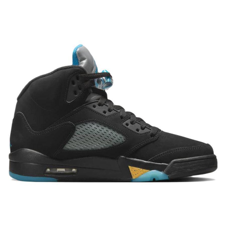 Air Jordan 5 Retro Aqua Men Sneakers Black Aquatone Taxi DD0587-047