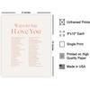 Vintage Typography Poster - Retro Pirational Print - Ways To Say I Love You, Valentine’s Day, Romantic, Quote - 8x10 UNFRAMED Wall Art - Gift for