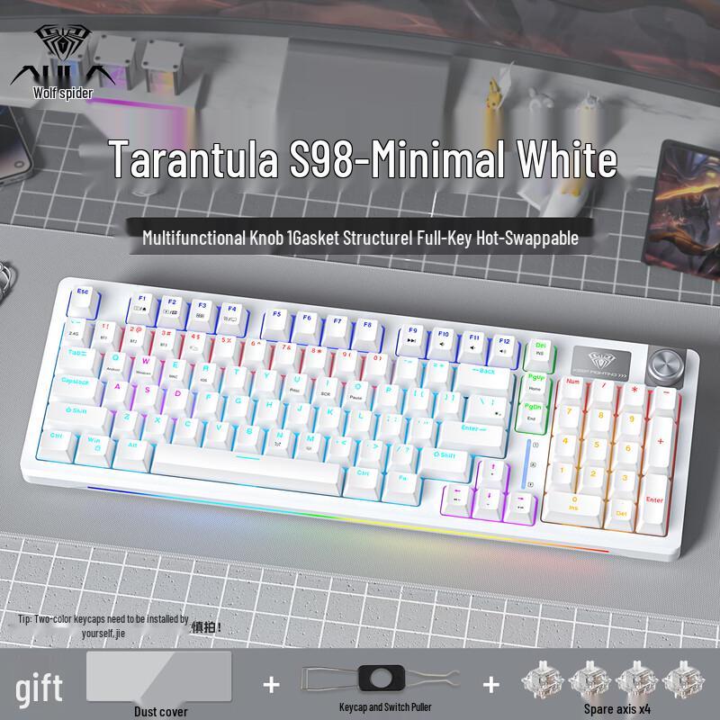 

AULA S98 Triple-Mode Hot-Swappable Custom Mechanical Keyboard