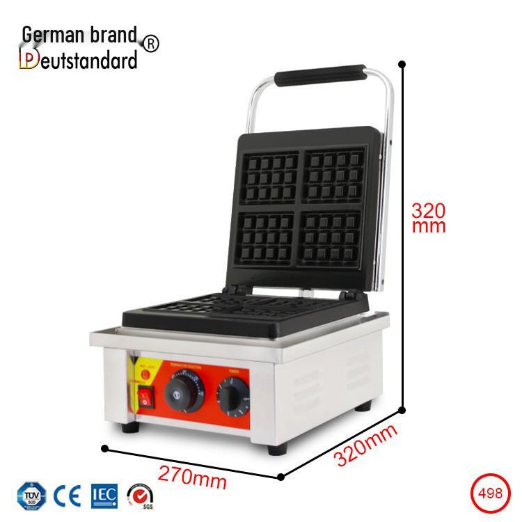Electric Non-stick Waffle Maker with Christmas Tree, Pine Tree, and Water Drop Shapes