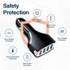 Original 4 Port Usb Car Charger Adapter Qc 3.0 Quick Charge For Ipad Iphone 12 13 Pro Max 11 8 Plus Xs Mobile Phone Accessories