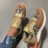 Fashion Leopard Print Wedge Sports Shoes for Women 2024 Fashion Platform Sneakers Woman Plus Size 43 Lightweight Ladies Walking Shoes