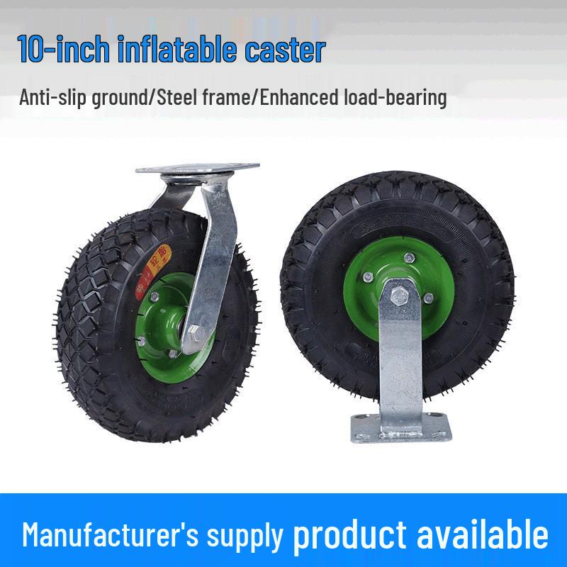 

Inflatable 10-inch Swivel Hand Truck Wheels 10-inch Inflatable Fixed Wheel
