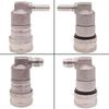 Connettore Ball Lock in Acciaio Inossidabile per Corny Keg Homebrew Gas/Liquido Barb da 1/4" & MFL da 1/4" Nuovo di Zecca