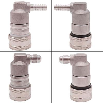 Nerezový rychlospojka Ball Lock pro domácí vaření Corny Keg Konektor Plyn/Kapalina 1/4" Hadicová spojka & 1/4" MFL Zcela nový