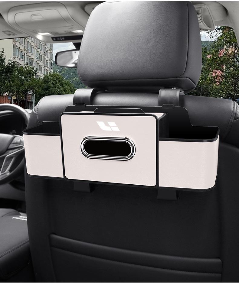 Ideal L6/L7/L8/L9/MEGA Car Seat Organizer: Storage Box, Cup Holder & Tissue Box