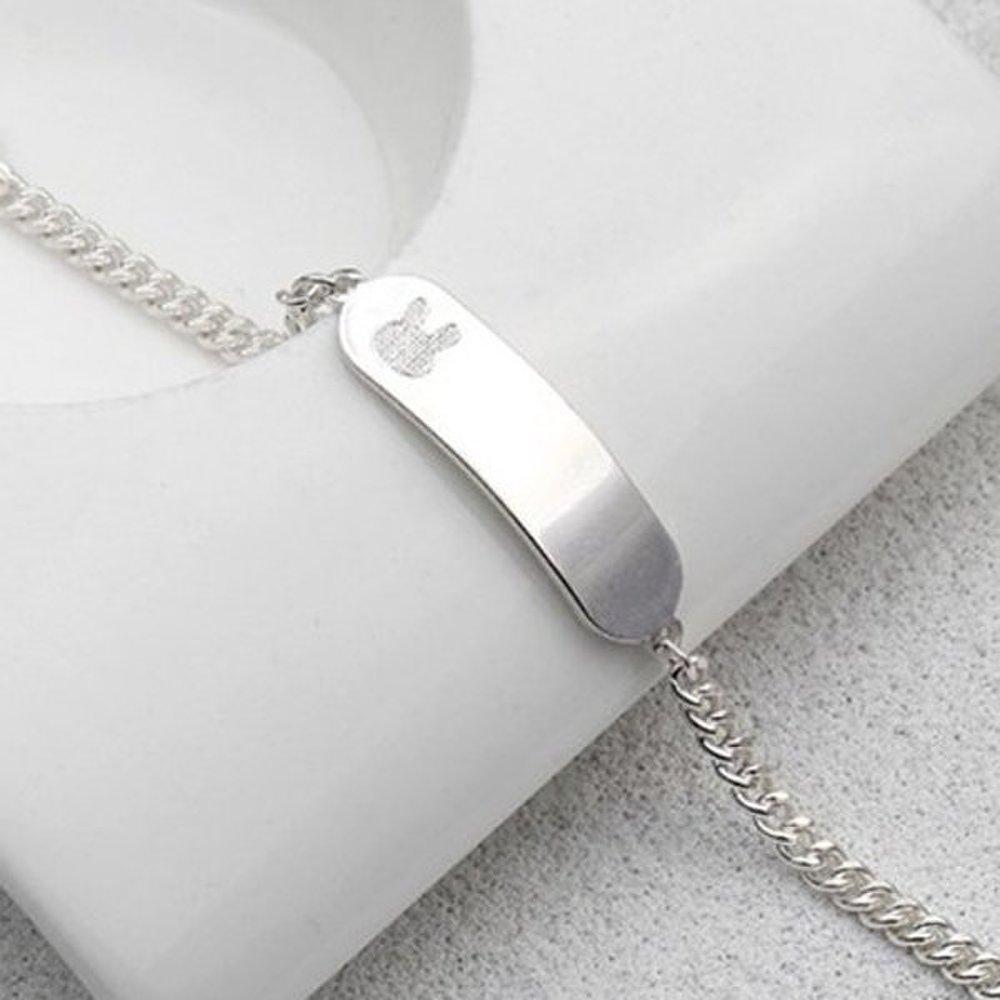 [As Little] Baby Silver Bracelet Children Kids Silver 925 Rabbit Zodiac Gift