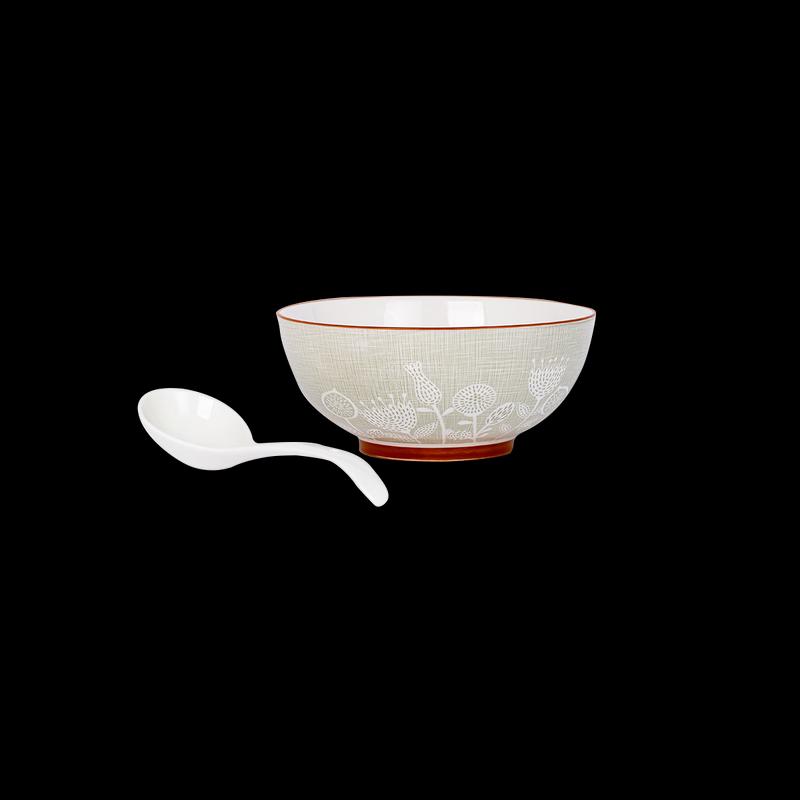 Jingdezhen Ceramic 8-Inch Large Soup and Ramen Bowl