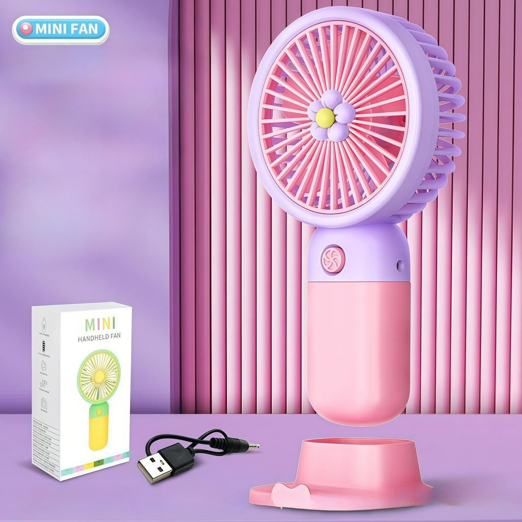 2026 NEW Ventilateur Portable Fan 2026 NEW Durable Handheld Mini USB Rechargeable Fan Cooling Summer Gift