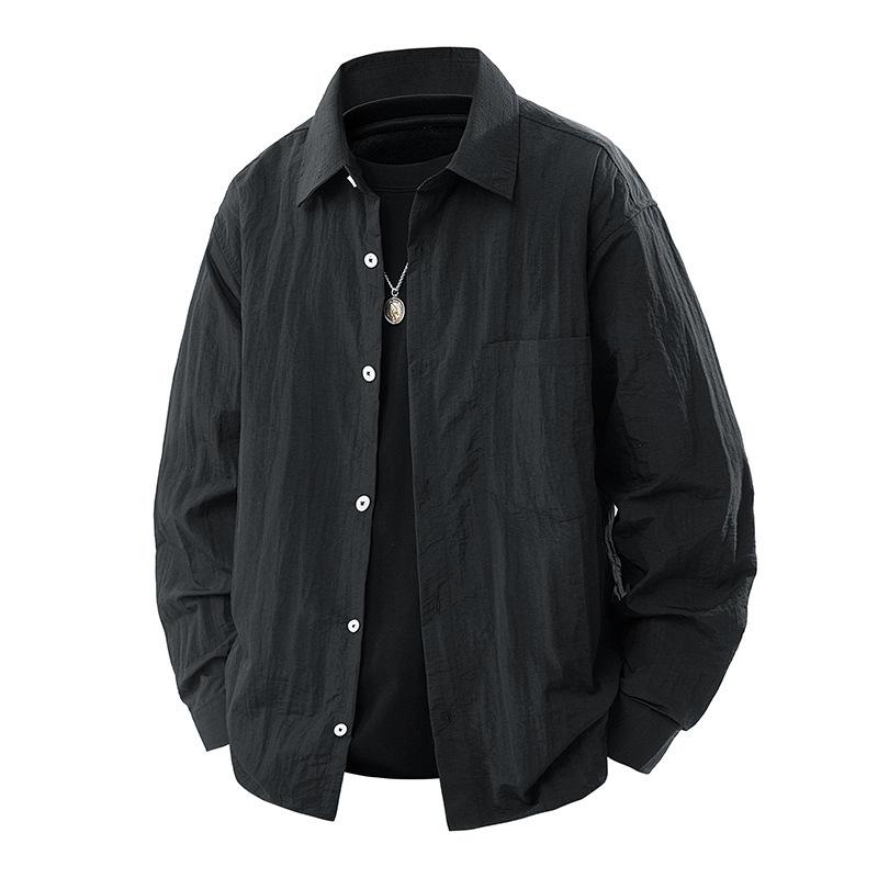 New Spring and Autumn Fashion Men's Shirt Japanese Casual Versatile Loose Long-sleeved Shirt Jacket Men