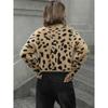 Leopard Knitted Sweaters Woman Vintage Style Loose Jumper Blouse Women Autumn Winter O-Neck Bottoming Pullovers