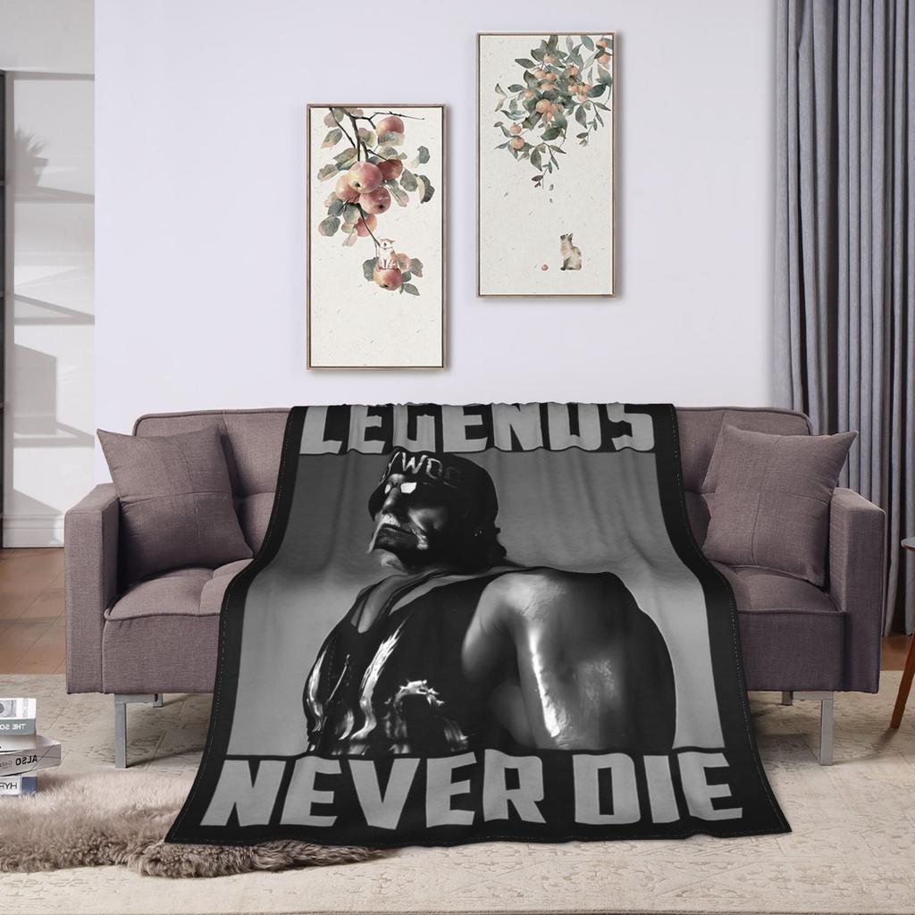 Hulk Hogan Legend Memorial Wrestling Blankets Fleece  Winter  Multi-function Soft Throw Blanket for Bed Couch Bedspread