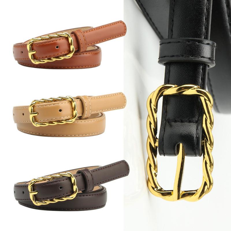 Elegant Womens Alloy Pin Buckle Pu Leather Belt For Casual And Dressy Looks