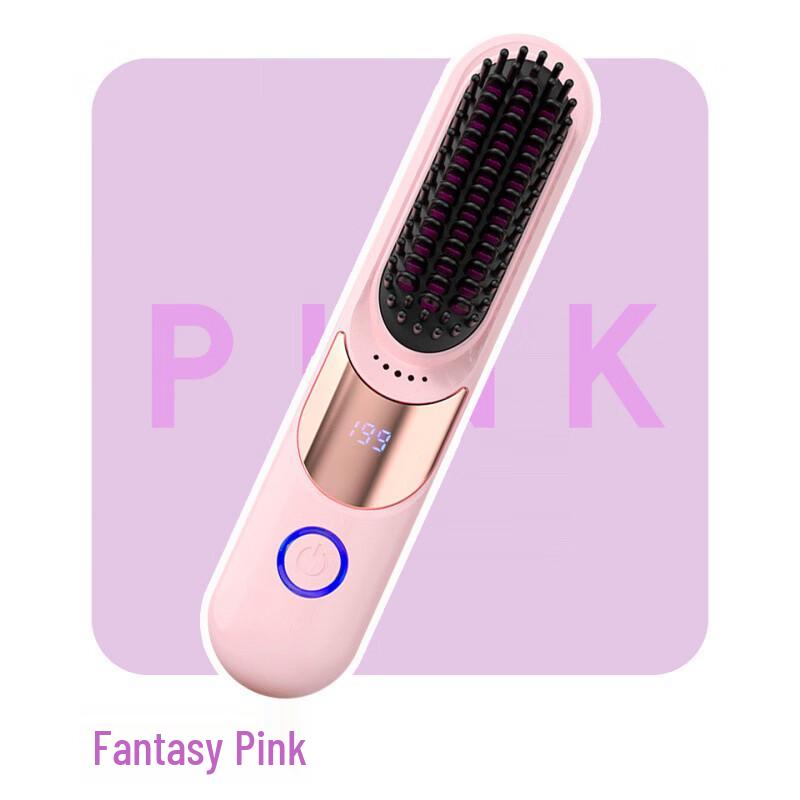 ZISIZ Portable Rechargeable Negative Ion Hair Straightening Comb