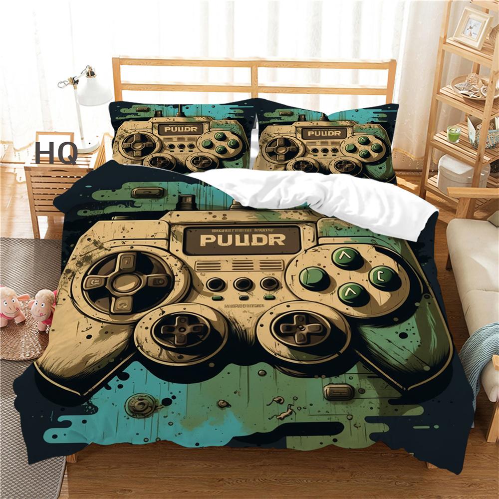 

Комплект одеял для подростков, чехол для постельного белья с 3D-печатью игровой консоли, высококачественный полиэстер, домашний текстиль EU Single 135x200cm