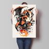 Japanese Anime Canvas Paintings Pokemon Umbreon Retro Style Cartoon Picture Modern Home Living Room Children's Room Decor Poster