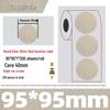Gold Thermal Adhesive Round Sticker Paper for Lunch Box & Food Retention Labels
