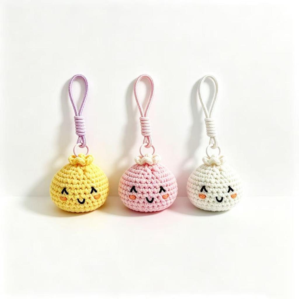 Cute Cartoon Decompression Woolen Baozi Sandbag Pendant Toy