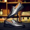 Fashion Size 39-46 Business Men Loafers British Casual Fashionable Office Leather Shoes European American Gentleman's Social Shoes Men