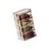 Stackable Spice Storage Container With Lid Plastic Kitchen Organiser For Herbs Seasonings Salt Pepper