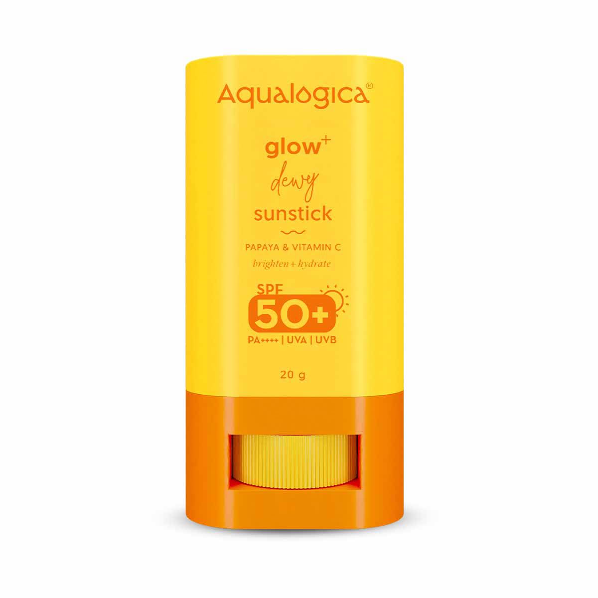 Aqualogica Glow Dewy Sunstick SPF 50 PA With Easy Reapplication Over Makeup For Daily UV Protection 20 g Dewy Finish