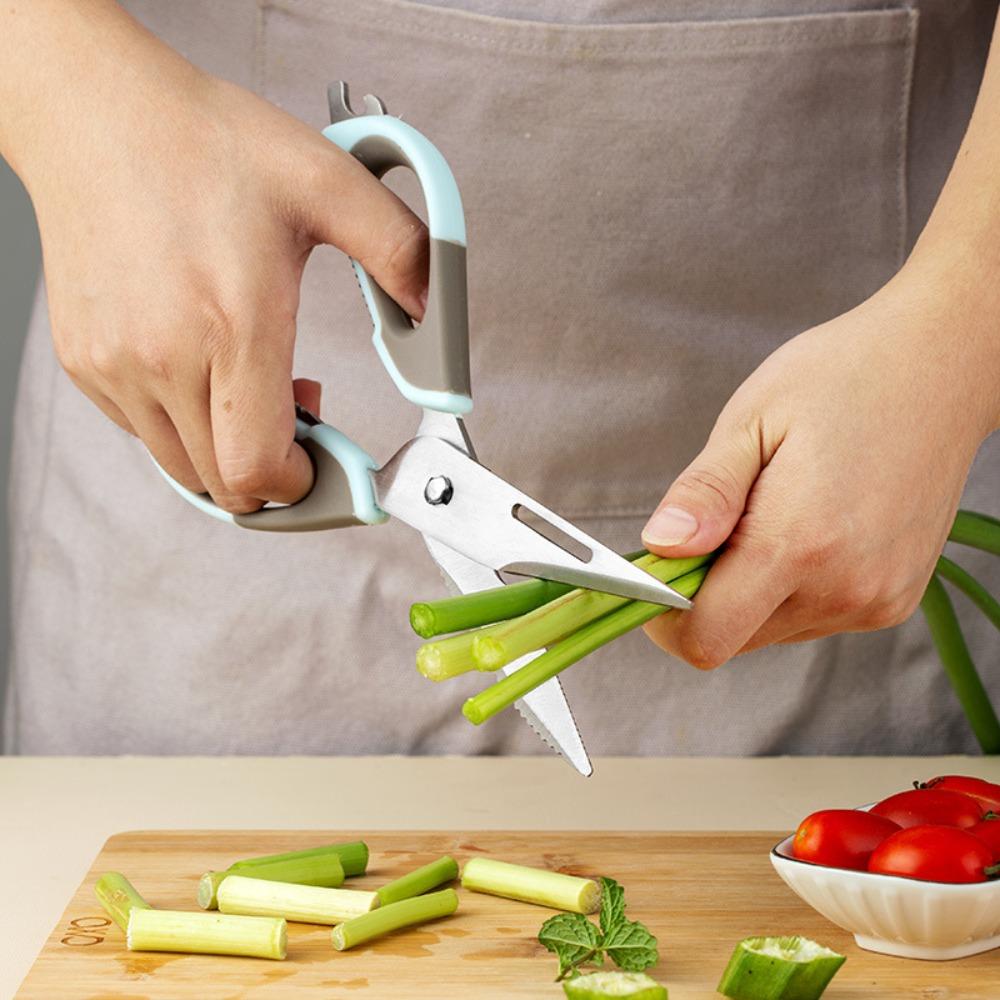 Removable Kitchen Shear Magnetic Barbecue Scissor Multifunctional Chicken Bone Scissor  Fish