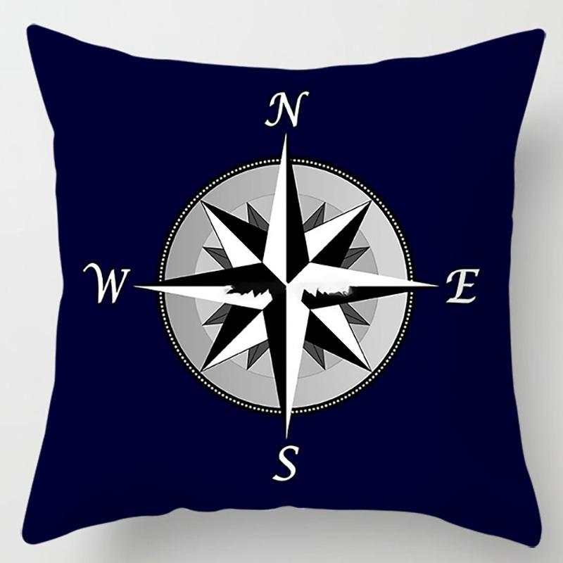 Marine sailor flower pillowcase home office decoration pillow bedroom sofa car cushion cover