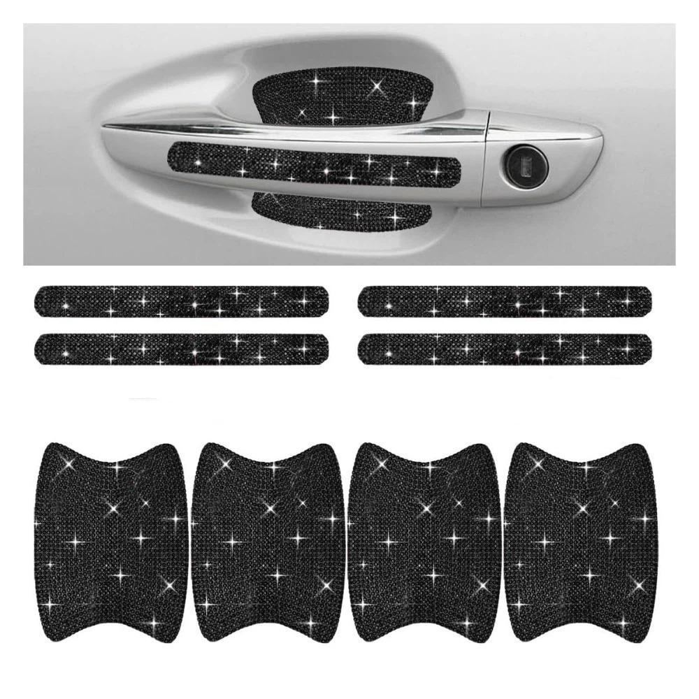 Bling Door Handle Protector 8PCS Set Auto Handle Sticker  For Auto Accessories