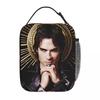 The Vampire Diaries Damon Salvatore TV Serie Lunchtas Werk Lunchbox Voor Meisjes Designer Thermische Tote Handtassen Koeltas