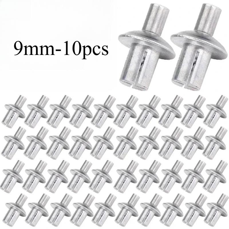 

Creamily 50 шт./100 шт. Заклепки с алюминиевым сердечником, молотковая забивка, раскладные, с круглой головкой, вытяжные крепежные элементы, ударные заклепки, винты 9mm,10pcs