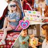 50 PCS Shiny Cute Heart Stickers - Kawaii Doodle Decals for Journal, Skateboard, DIY Craft